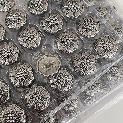 POABXYHD 10 Stück 18/25 mm Vintage Blumenförmige Metallknöpfe für Damen, Jacken, Hemden, Strickwaren, Mantel, hochwertig, handgenäht, dekorative Knöpfe POABXYHD 10 Stück 18/25 mm Vintage Blumenförmige Metallknöpfe für Damen, Jacken, Hemden, Strickwaren, Mantel, hochwertig, handgenäht, dekorative Knöpfe von POABXYHD