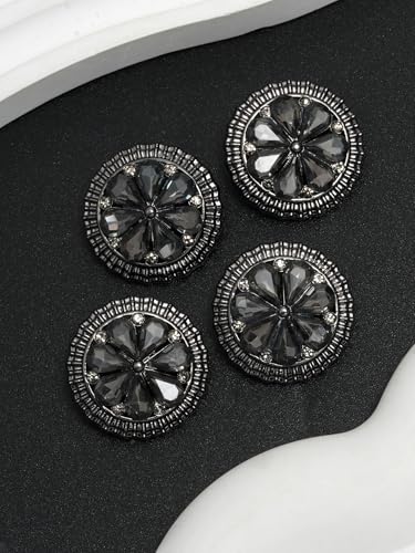 POABXYHD 10 x große Strass-Knöpfe für Kleidung, Rotgold, AB, glänzende Blume, Nähzubehör, Heimwerken POABXYHD 10 x große Strass-Knöpfe für Kleidung, Rotgold, AB, glänzende Blume, Nähzubehör, Heimwerken von POABXYHD