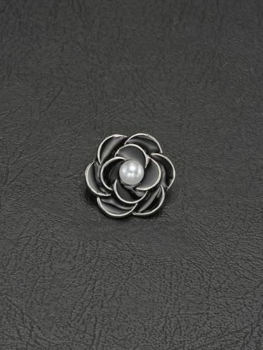 POABXYHD 20 Stück Legierung Perlen Strass Knöpfe Mehrfarbige Kreative Kamelie Schmuck Ohrringe Haar Handwerk DIY Schmuck Zubehör von POABXYHD