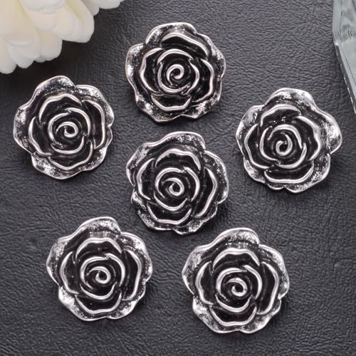 POABXYHD 5/10/15 Stück 19 mm Rosenknöpfe für Kleidung, Nähzubehör, Mode, Schuh, Hut, Haarschmuck, dekorativ POABXYHD 5/10/15 Stück 19 mm Rosenknöpfe für Kleidung, Nähzubehör, Mode, Schuh, Hut, Haarschmuck, dekorativ von POABXYHD