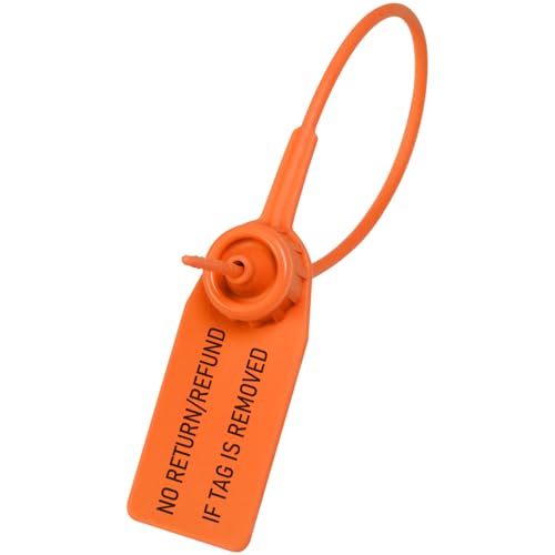 100 Stück Kunststoff-Sicherheitssiegel, Einweg-Etiketten, zum Aufhängen, Etiketten, für Kleidung, Schuhe, Taschen, Boutiquen 100 Stück Kunststoff-Sicherheitssiegel, Einweg-Etiketten, zum Aufhängen, Etiketten, für Kleidung, Schuhe, Taschen, Boutiquen von POBSUIER
