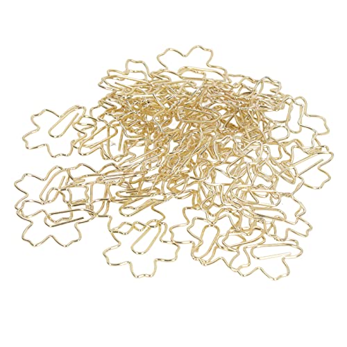 Büroklammern Papierclips - Einzigartige Kirschblütenform bunt, rutschfest & langlebig, für Büro & Zuhause, aus robustem Eisen, 20 Stück von PODSJD