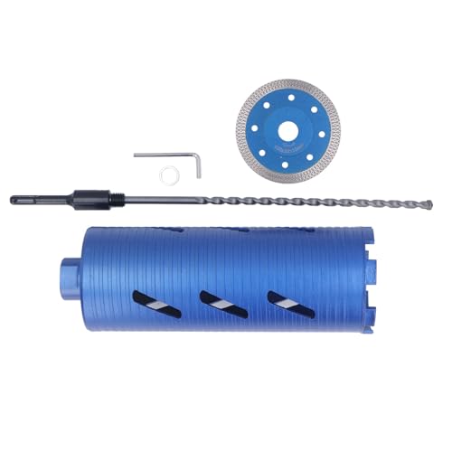 Kernbohrer 102mm Diamantbohrkrone, 4 Zoll Nass - und Trockenbohren, Universal 5/8-11 Gewinde - Langlebiges Hartmetall, hohe Bohrgeschwindigkeit, ideal für Beton und Mauerwer von PODSJD