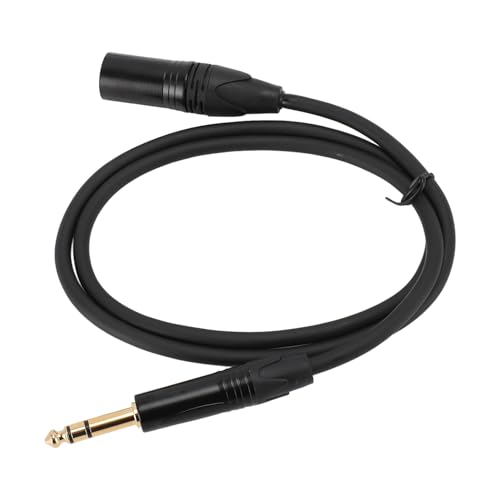 POENVFPO Abgeschirmt 1/4 Zoll Zum XLR -männlichen Kabel für Aktive Lautsprecher, für K Song Sound Card Equipment, Schwarz (10 m / 32,8 Fuß) von POENVFPO