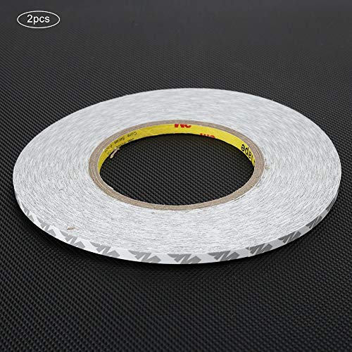 POENVFPO Wasserdichtes Weißes Zweifaches Klebeband 2 Mm/3mm/5 Mm für Mobiltelefon, Starke Haftung, Geeignet für die Reparatur von LCD -Persönlichkeiten (Weiße doppelseitige Klebstoff 5 mm) von POENVFPO