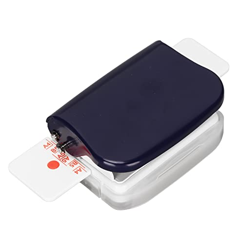 Tragbare Handbindungsmaschine 6 Löcher Cinch Book -Bindungsmaschine, Praktisches Werkzeug für den Heimgebrauch, Legierungsstahl, ABS (BLUE) von POENVFPO