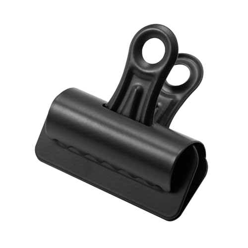POERMA Große Binder-Clips, 75 mm, Binder-Büroklammern, Metall, Bulldogge, Klemme für Zuhause, Küche, Schule und Bürobedarf, 6 Stück POERMA Große Binder-Clips, 75 mm, Binder-Büroklammern, Metall, Bulldogge, Klemme für Zuhause, Küche, Schule und Bürobedarf, 6 Stück von POERMA