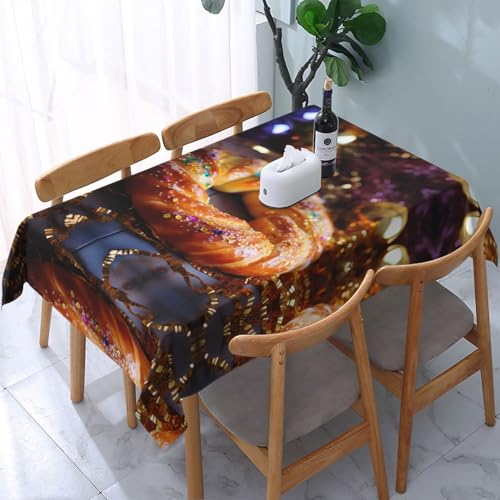POEZJZW King Cake gemusterte Tischdecke, 137,2 x 183,9 cm, rechteckige Tischdecke für Zuhause, Küche, Esszimmer, Partys, Terrassen POEZJZW King Cake gemusterte Tischdecke, 137,2 x 183,9 cm, rechteckige Tischdecke für Zuhause, Küche, Esszimmer, Partys, Terrassen von POEZJZW