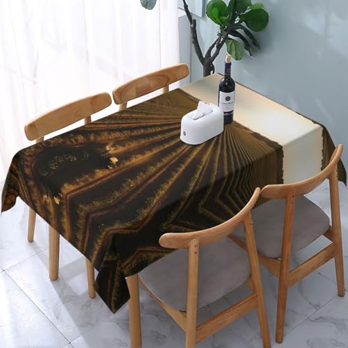 POEZJZW Land of Hope Tischdecke, gemustert, rechteckig, für Zuhause, Küche, Esszimmer, Partys, Terrassen, 137,2 x 183,9 cm POEZJZW Land of Hope Tischdecke, gemustert, rechteckig, für Zuhause, Küche, Esszimmer, Partys, Terrassen, 137,2 x 183,9 cm von POEZJZW