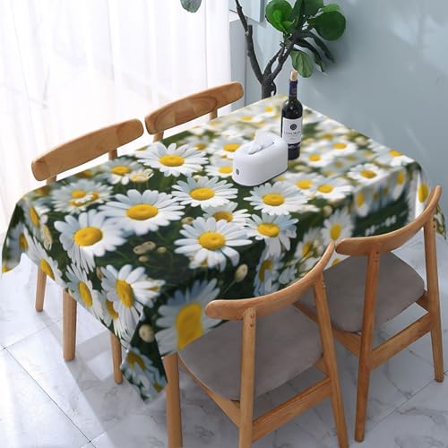 POEZJZW Matricaria Recutita Tischdecke, gemustert, rechteckig, für Zuhause, Küche, Esszimmer, Partys, Terrassen POEZJZW Matricaria Recutita Tischdecke, gemustert, rechteckig, für Zuhause, Küche, Esszimmer, Partys, Terrassen von POEZJZW