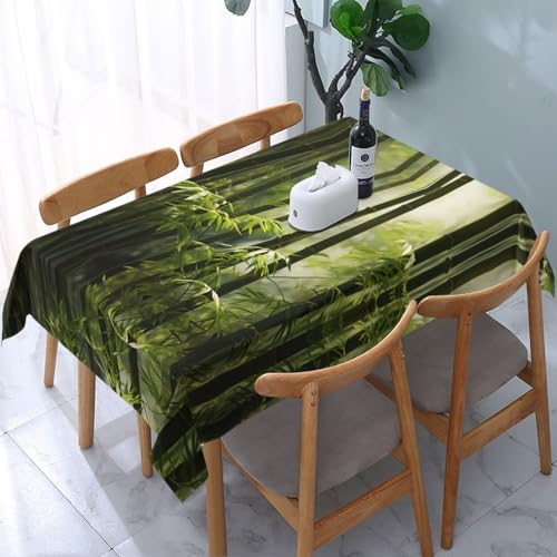 POEZJZW Moso Tischdecke mit Bambus-Muster, rechteckig, für Zuhause, Küche, Esszimmer, Partys, Terrassen, 137,2 x 183,9 cm POEZJZW Moso Tischdecke mit Bambus-Muster, rechteckig, für Zuhause, Küche, Esszimmer, Partys, Terrassen, 137,2 x 183,9 cm von POEZJZW