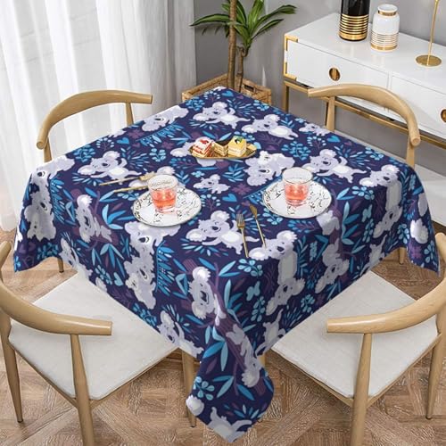 POEZJZW Schöne quadratische Tischdecke mit Koala-Druck, für Esstische im Innen- und Außenbereich, Esstische, Partys, Terrassen, 152,4 x 152,4 cm POEZJZW Schöne quadratische Tischdecke mit Koala-Druck, für Esstische im Innen- und Außenbereich, Esstische, Partys, Terrassen, 152,4 x 152,4 cm von POEZJZW