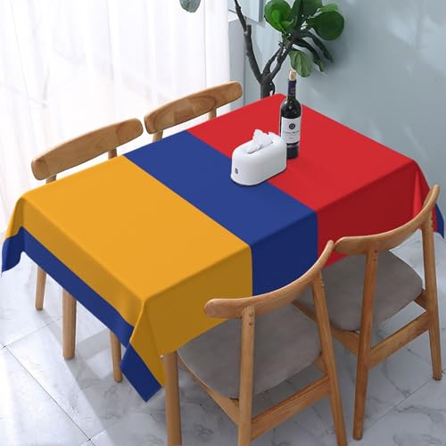 POEZJZW Tischdecke, Motiv: Flagge von Armenien, rechteckig, für Zuhause, Küche, Esszimmer, Partys, Terrassen, 137,2 x 183,9 cm POEZJZW Tischdecke, Motiv: Flagge von Armenien, rechteckig, für Zuhause, Küche, Esszimmer, Partys, Terrassen, 137,2 x 183,9 cm von POEZJZW