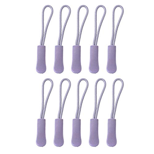 POFET 10 Stück Zip Tags Cord Pulls Zipper Extension Zip Slider Grau von POFET