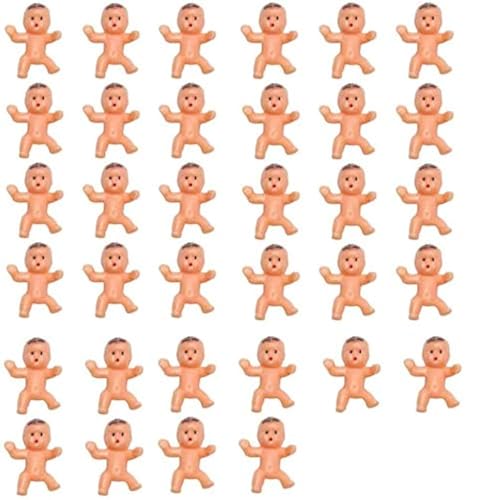 POFET 100pcs 1Inch Mini Plastic Baby Favor Supplies für Babyparty und Eiswürfel-Spiel von POFET