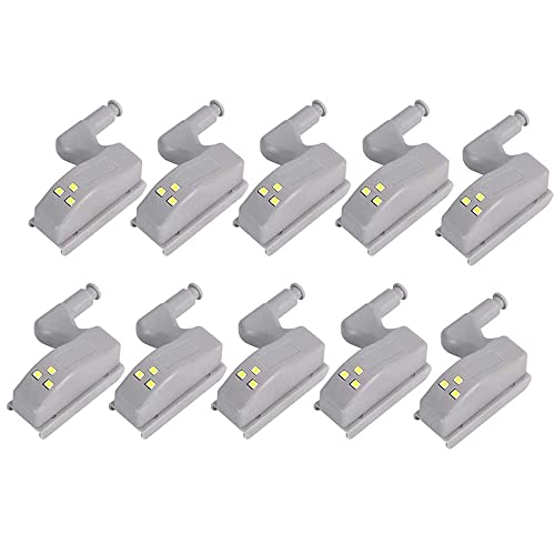 POFET 10Pcs Scharnier LED Sensor Licht Für Küche Schrank Schrank Schrank Nachtlichter, Wohnzimmer/Schlafzimmer/Kleiderschrank Nachtlichter von POFET