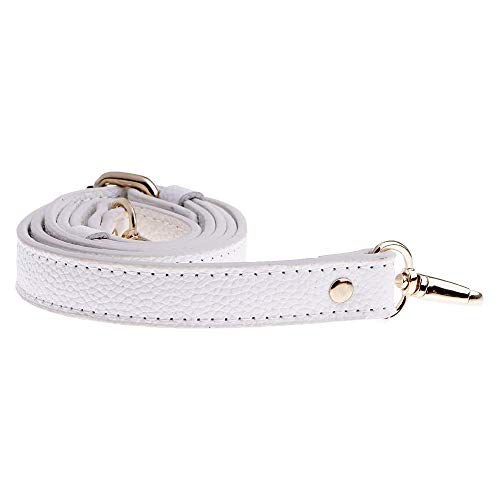 POFET 110-130cm verstellbare Handtaschen aus echtem Leder Umhängetasche Riemengriff Ersatztasche Zubehör - Weiß POFET 110-130cm verstellbare Handtaschen aus echtem Leder Umhängetasche Riemengriff Ersatztasche Zubehör - Weiß von POFET