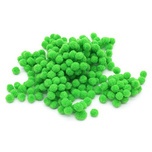 POFET 2000pcs 6mm Pom Poms für Hobbybedarf und DIY Creative Crafts Dekorationen Grün von POFET