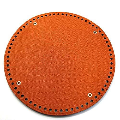 POFET 23cm runde Lederunterseite mit Löcherniete für Strickbeutel Handtasche DIY Schulter Umhängetaschen Zubehör Braun POFET 23cm runde Lederunterseite mit Löcherniete für Strickbeutel Handtasche DIY Schulter Umhängetaschen Zubehör Braun von POFET