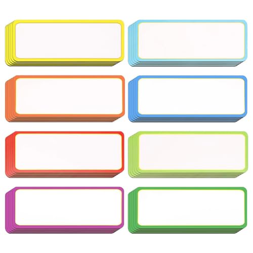 POFET 40 Stück magnetische, trocken abwischbare Etiketten, wiederverwendbar, 8 Farben, flexible magnetische Etikettenaufkleber für Whiteboard, Schließfach, Regal, Werkzeugkasten, 8,1 x 3,1 cm POFET 40 Stück magnetische, trocken abwischbare Etiketten, wiederverwendbar, 8 Farben, flexible magnetische Etikettenaufkleber für Whiteboard, Schließfach, Regal, Werkzeugkasten, 8,1 x 3,1 cm von POFET