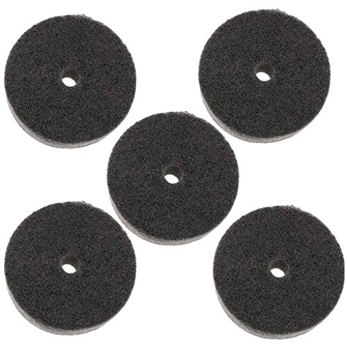 POFET 5pcs -75mm / 3 Zoll Nylon Faser Polierscheibe Entfernen von Graten, Farbe, Staub passt für Tischschleifer von POFET