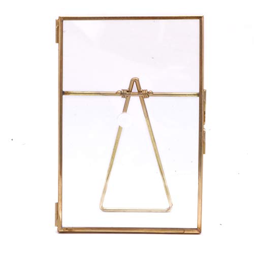POFET Gold Metall schwimmender gepresster Glas Bilderrahmen mit Metall Staffelei, Foto-Display für Schreibtisch 10,2x15,3 cm / 6 " POFET Gold Metall schwimmender gepresster Glas Bilderrahmen mit Metall Staffelei, Foto-Display für Schreibtisch 10,2x15,3 cm / 6 " von POFET