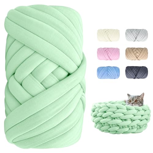Dicke Wolle zum Handstricken - 500g Länge ca 25m Chunky Yarn Wolle zum Armstricken DIY XXL Dick Wolle Weiches Flauschige Strickgarn Dickes Garn Dicke Wolle zum Häkeln für Decke, Tasche, Kissen Dicke Wolle zum Handstricken - 500g Länge ca 25m Chunky Yarn Wolle zum Armstricken DIY XXL Dick Wolle Weiches Flauschige Strickgarn Dickes Garn Dicke Wolle zum Häkeln für Decke, Tasche, Kissen von POFIBO
