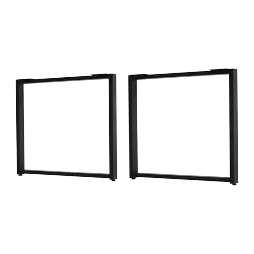 2 Stück Tischbeine aus Metall, Möbelbeine, strapazierfähig, breit, Industriedesign, Schreibtischbeine, Esstischbeine for Couchtische, Bänke, Schwarz(Black) von POGHYD