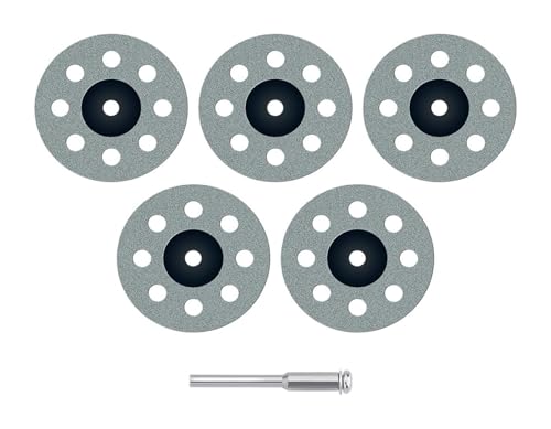 Trennscheiben-Set, Kreissägeblätter, Schleifscheiben, Scheibendorn, Elektrowerkzeug. Kompatibel for Stuhlteile (mit Löchern, 5 Stück, 22 mm) (mit Löchern, 5 Stück, 30 mm)(With Holes 5 Pcs,30 mm) von POGHYD