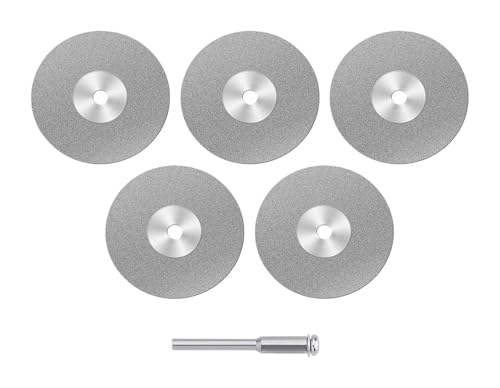 Trennscheiben-Set, Kreissägeblätter, Schleifscheiben, Scheibendorn, Elektrowerkzeug. Kompatibel for Stuhlteile (mit Löchern, 5 Stück, 22 mm) (ohne Löcher, 5 Stück, 22 mm)(30 mm) von POGHYD