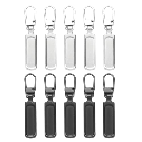 10 Stück Reißverschluss Zipper, Abnehmbarer Reisverschlusszieher Ersatzteile, Metall Zipper Pull, Zipper Für Reißverschluss, Anhänger Reißverschluss Zipper für Koffer Mantel Stiefel Jackenrucksäcke 10 Stück Reißverschluss Zipper, Abnehmbarer Reisverschlusszieher Ersatzteile, Metall Zipper Pull, Zipper Für Reißverschluss, Anhänger Reißverschluss Zipper für Koffer Mantel Stiefel Jackenrucksäcke von POHOVE