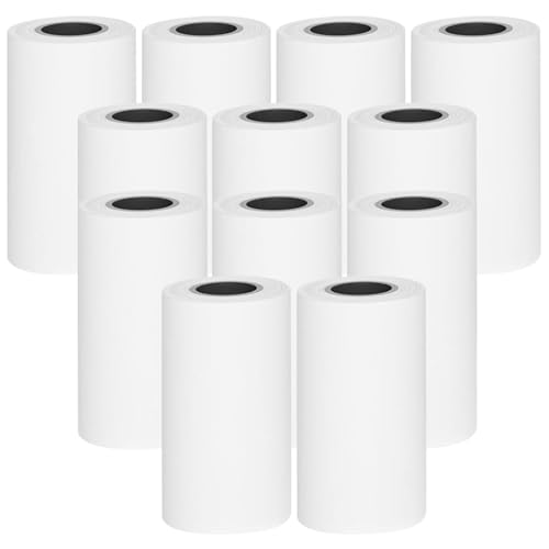 12 Rollen Kinderkamera-Druckpapier, Nachfüllpackung, Thermopapierrollen, Kinderkamera-Papierrolle für die meisten Kinder-Sofortbildkameras. von POHOVE