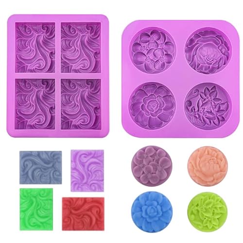 2 Stück Seifenformen Silikon, Silikonformen Seife, Seifen Gießen Formen,Seifengießform DIY Seife Selber Machen, Silikonformen Seife für Handarbeit Seife Kuchen Schokolade 2 Stück Seifenformen Silikon, Silikonformen Seife, Seifen Gießen Formen,Seifengießform DIY Seife Selber Machen, Silikonformen Seife für Handarbeit Seife Kuchen Schokolade von POHOVE