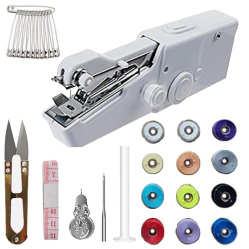 POHOVE 29PCS Mini Nähmaschine,Hand Nähmaschine, Mini tragbare elektrische Nähmaschine, handliche tragbare Nähmaschine für Anfänger, einfach zu bedienen und schnell zu nähen POHOVE 29PCS Mini Nähmaschine,Hand Nähmaschine, Mini tragbare elektrische Nähmaschine, handliche tragbare Nähmaschine für Anfänger, einfach zu bedienen und schnell zu nähen von POHOVE