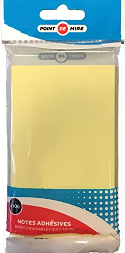 100 wiederablösbare Notizen, 127 x 76 mm, Schreibwaren, Schulbedarf 100 wiederablösbare Notizen, 127 x 76 mm, Schreibwaren, Schulbedarf von POINT DE MIRE