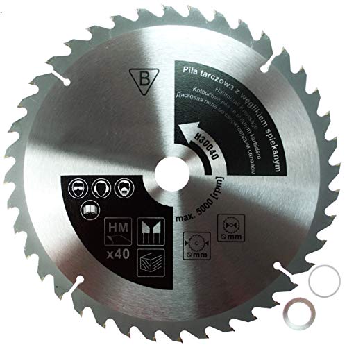 Kreissägeblatt Stahlkreissäge 200x40x30 Dedra H20040 mit Reduzierring 30/25 mm und 30/20 mm von POKM Toolsmarket GmbH
