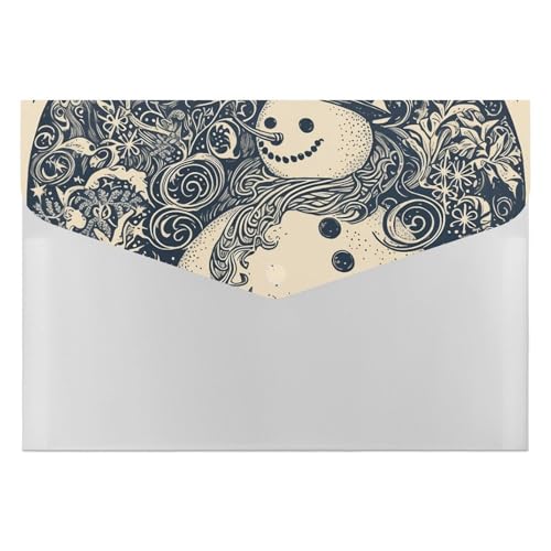 Dokumentenmappen, Kunststoff, Schneemann, Weihnachten, Schneeball, bedruckte Ordner, Aktenordner, Briefgröße, tragbare Ordner, Abheft-Organizer Dokumentenmappen, Kunststoff, Schneemann, Weihnachten, Schneeball, bedruckte Ordner, Aktenordner, Briefgröße, tragbare Ordner, Abheft-Organizer von POLESVBM