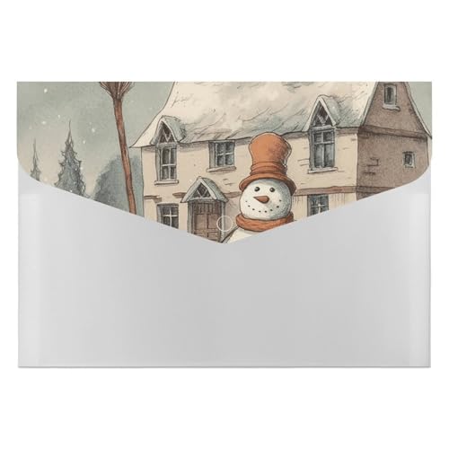 Dokumentenmappen, Kunststoff, Schneemann hält einen Besen, bedruckte Ordner, Aktenordner, Briefgröße, tragbare Ordner, Aktenordner Dokumentenmappen, Kunststoff, Schneemann hält einen Besen, bedruckte Ordner, Aktenordner, Briefgröße, tragbare Ordner, Aktenordner von POLESVBM
