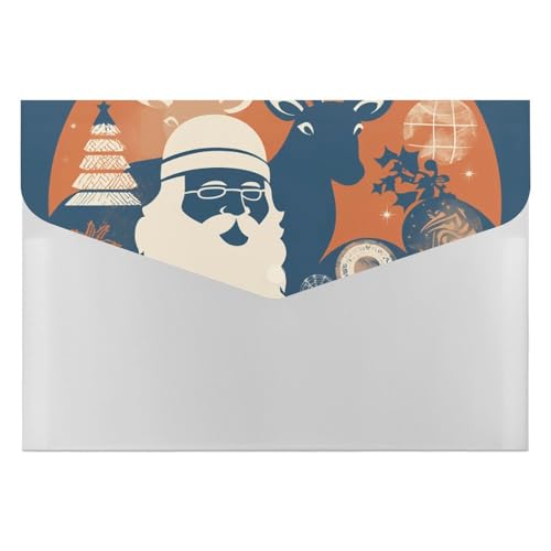 Dokumentenmappen, Kunststoff, Silhouette, Weihnachtsmann, bedruckt, Aktenordner, Briefgröße, tragbare Ordner, Aktenordner Dokumentenmappen, Kunststoff, Silhouette, Weihnachtsmann, bedruckt, Aktenordner, Briefgröße, tragbare Ordner, Aktenordner von POLESVBM