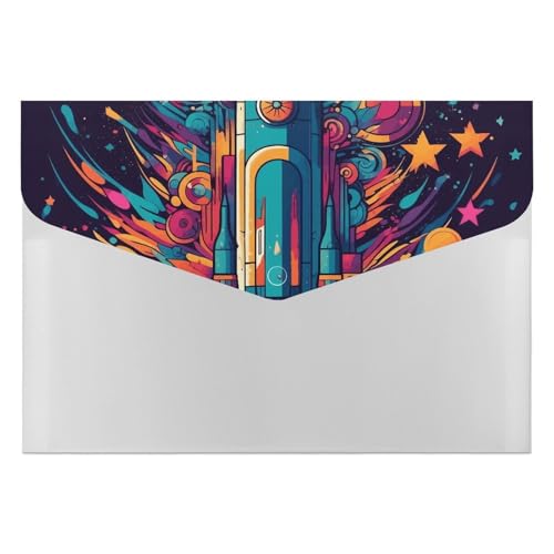 Dokumentenmappen, Kunststoff, Weltraumrakete, bedruckte Ordner, Briefgröße, tragbare Ordner, Aktenordner, Organizer Dokumentenmappen, Kunststoff, Weltraumrakete, bedruckte Ordner, Briefgröße, tragbare Ordner, Aktenordner, Organizer von POLESVBM