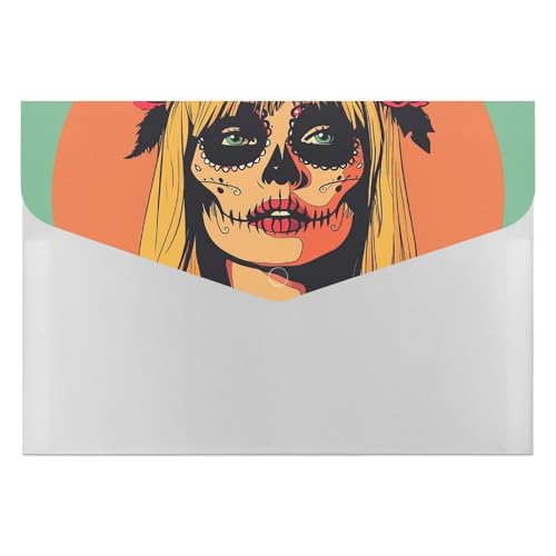 Dokumentenmappen, Kunststoff, mit dunklen Augen, Make-up, bedruckte Ordner, Briefgröße, tragbare Ordner, Aktenordner von POLESVBM