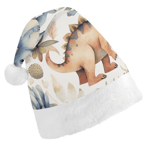 POLESVBM Nikolausmütze, Nikolausmütze für Erwachsene, kleines Dinosaurier-Muster, bedruckte Weihnachts-Kopfbedeckung für Heimdekoration, Party, Kostümzubehör POLESVBM Nikolausmütze, Nikolausmütze für Erwachsene, kleines Dinosaurier-Muster, bedruckte Weihnachts-Kopfbedeckung für Heimdekoration, Party, Kostümzubehör von POLESVBM