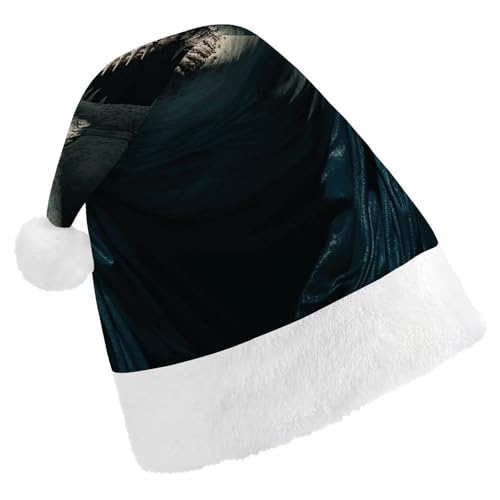 POLESVBM Weihnachtsmütze für Erwachsene, Hai öffnet seinen Mund, bedruckte Weihnachts-Kopfbedeckung für Heimdekoration, Party, Kostümzubehör POLESVBM Weihnachtsmütze für Erwachsene, Hai öffnet seinen Mund, bedruckte Weihnachts-Kopfbedeckung für Heimdekoration, Party, Kostümzubehör von POLESVBM