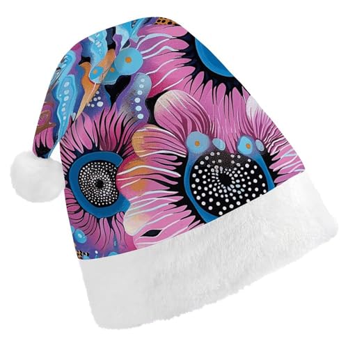 POLESVBM Weihnachtsmütze für Erwachsene, Holzblockdruck, bedruckt, Weihnachts-Kopfbedeckung für Zuhause, Dekoration, Party, Kostümzubehör POLESVBM Weihnachtsmütze für Erwachsene, Holzblockdruck, bedruckt, Weihnachts-Kopfbedeckung für Zuhause, Dekoration, Party, Kostümzubehör von POLESVBM