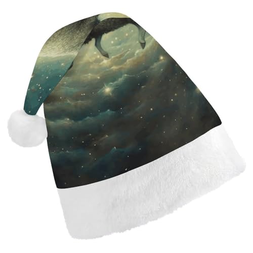 POLESVBM Weihnachtsmütze für Erwachsene, Schafe fliegen, bedruckte Weihnachts-Kopfbedeckung für Heimdekoration, Party, Kostümzubehör POLESVBM Weihnachtsmütze für Erwachsene, Schafe fliegen, bedruckte Weihnachts-Kopfbedeckung für Heimdekoration, Party, Kostümzubehör von POLESVBM