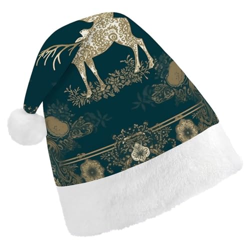 POLESVBM Weihnachtsmütze für Erwachsene, Schneeflocke, Weihnachts-Rentier, bedruckte Weihnachts-Kopfbedeckung für Heimdekoration, Party, Kostümzubehör POLESVBM Weihnachtsmütze für Erwachsene, Schneeflocke, Weihnachts-Rentier, bedruckte Weihnachts-Kopfbedeckung für Heimdekoration, Party, Kostümzubehör von POLESVBM