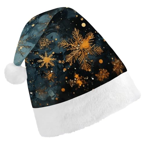 POLESVBM Weihnachtsmütze für Erwachsene, Schneeflockenmuster, bedruckte Weihnachts-Kopfbedeckung für Zuhause, Dekoration, Party, Kostümzubehör POLESVBM Weihnachtsmütze für Erwachsene, Schneeflockenmuster, bedruckte Weihnachts-Kopfbedeckung für Zuhause, Dekoration, Party, Kostümzubehör von POLESVBM