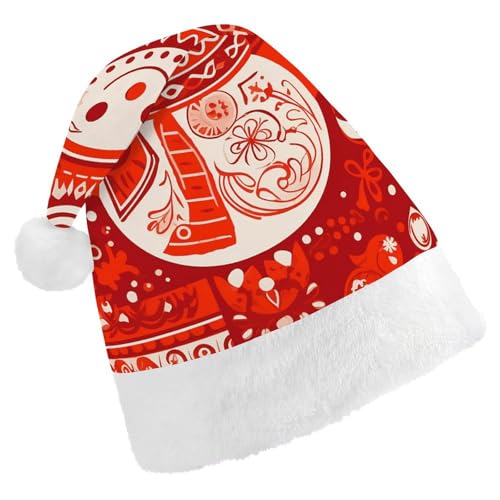 POLESVBM Weihnachtsmütze für Erwachsene, Schneemann, Fenstergitter, bedruckte Weihnachts-Kopfbedeckung für Heimdekoration, Party, Kostümzubehör POLESVBM Weihnachtsmütze für Erwachsene, Schneemann, Fenstergitter, bedruckte Weihnachts-Kopfbedeckung für Heimdekoration, Party, Kostümzubehör von POLESVBM