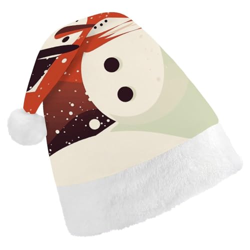 POLESVBM Weihnachtsmütze für Erwachsene, Schneemann, Kunstdruck, Weihnachts-Kopfbedeckung für Zuhause, Dekoration, Party, Kostümzubehör POLESVBM Weihnachtsmütze für Erwachsene, Schneemann, Kunstdruck, Weihnachts-Kopfbedeckung für Zuhause, Dekoration, Party, Kostümzubehör von POLESVBM