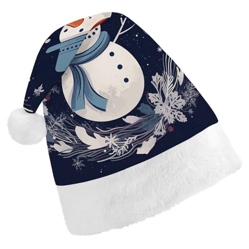 POLESVBM Weihnachtsmütze für Erwachsene, Schneemann und Winter, bedruckte Weihnachts-Kopfbedeckung für Heimdekoration, Party, Kostümzubehör POLESVBM Weihnachtsmütze für Erwachsene, Schneemann und Winter, bedruckte Weihnachts-Kopfbedeckung für Heimdekoration, Party, Kostümzubehör von POLESVBM